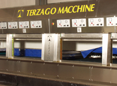 Slab polishing line